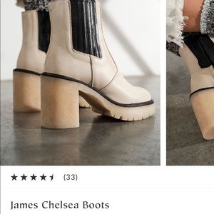 FREE PEOPLE JAMES CHELSEA BOOT BONE